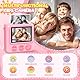 LUVTOY Sofortbildkamera Kinderkamera – 1080P 2,4 Zoll Bildschirm Kinderkamera Mit 32GB Karte & Druckpapier, Kinder Kamera Weihnachten Geschenk Für Jungen Mädchen 3-12 Jahren-Rosa