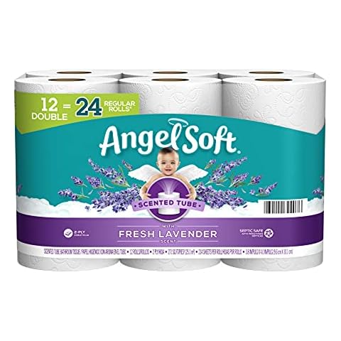 Angel Soft® Lavender Scented Toilet Paper, 12 Double Rolls Cover