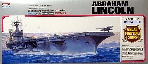 Maquette U.S.S. Abraham Lincoln CVN-72 1-800 Arii porte-avions militaire