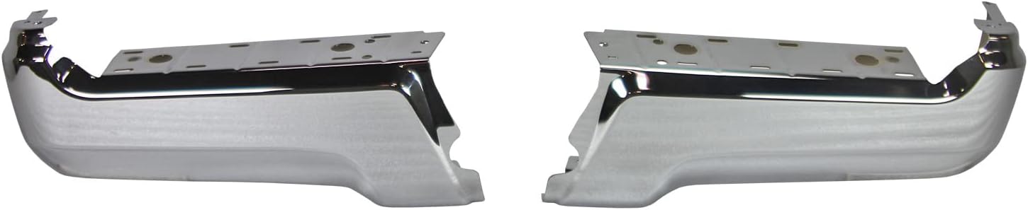BUMPERS THAT DELIVER - Chrome, Steel Pair of Rear Bumper Face Bar Ends Compatible with 2017-2022 Ford F-250 F-350 Super Duty 17-22, FO1102386