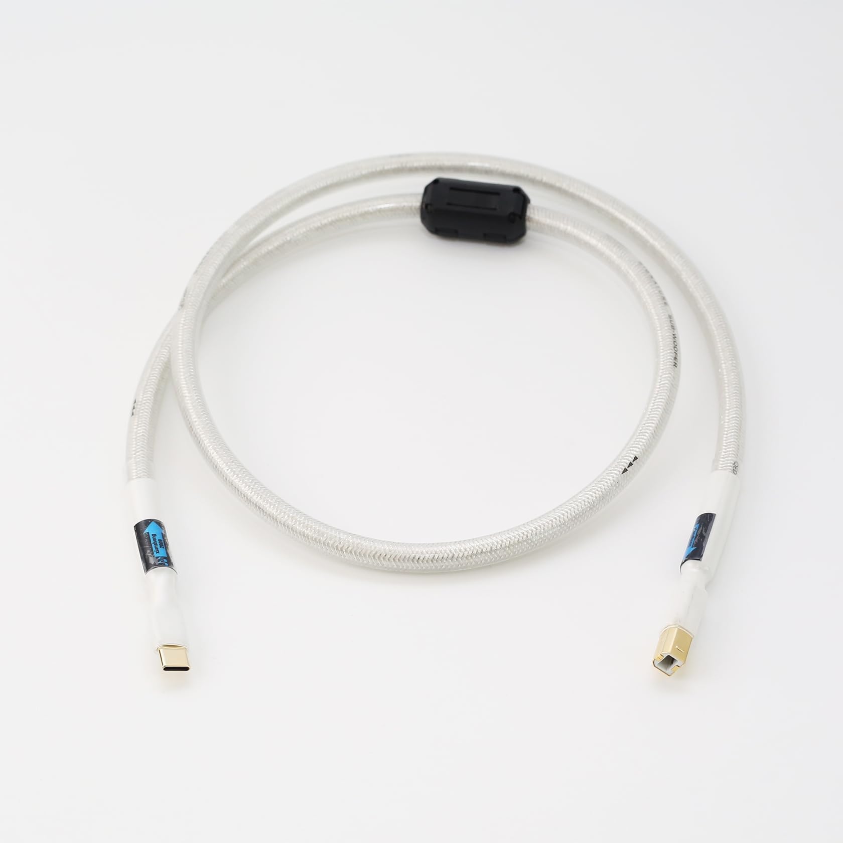 USB B tp Type C Audio Line Decoder DAC Cable Monocrystalline Copper Plated