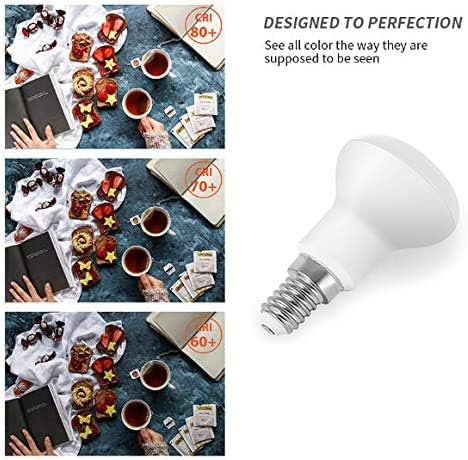 Miniatura 6 de KLED Bombilla LED, luz de inundación LED, BR16 R16 5W (equivalente a 50 W), 450 lúmenes, 6000 K (blanco frío), base de candelabro E12, iluminación