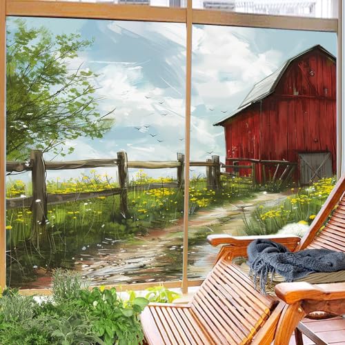 Película para ventana con privacidad estilo rústico 17.7x23.6 in x2 miniatura 6