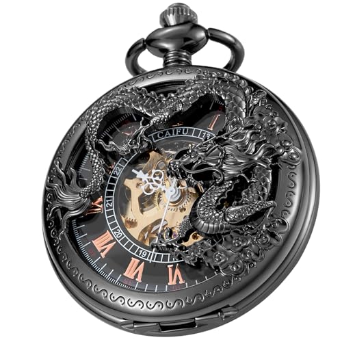 Reloj de bolsillo mecánico Tiong esqueleto: la solución elegante para trajes sin reloj de pulsera tradicional