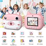 Kids Camera Instant Print, 3.0" HD Screen Kids Instant Cameras, Christmas Birthday Gifts for Girls Boys 3 4 5 6 7 8 9 10 Year Old, Portable Toddler Travel Toys with 32GB Card & 3 Rolls Printer Paper - Image 2