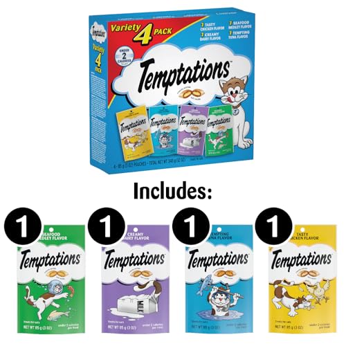 Temptations 10162849 Classic Crunchy And Soft Cat Treats Feline Favorite Variety Pack thumb #1