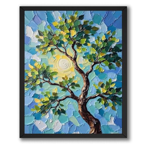 InkFlow Posters Sun Through Trees Poster - Vintage-Inspired Wall Art