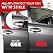 All-Fit Automotive Car Door Edge Protector – Universal DIY Edge Trim to Prevent Scratches & Dings – Flexible Adhesive Molding Trim for Cars, Trucks & SUVs (10 Ft - Black)