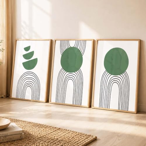 Image of kotart Painting for Wall Decoration - Modern Art Wall Decor Framed Painting for Living Room Bedroom - Framed Posters /Paintings with Frame Set of 3 (Art 3)