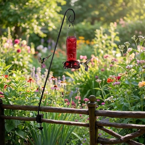 Crochet mangeoire oiseaux balcon 11kg support robuste réglable 81 cm