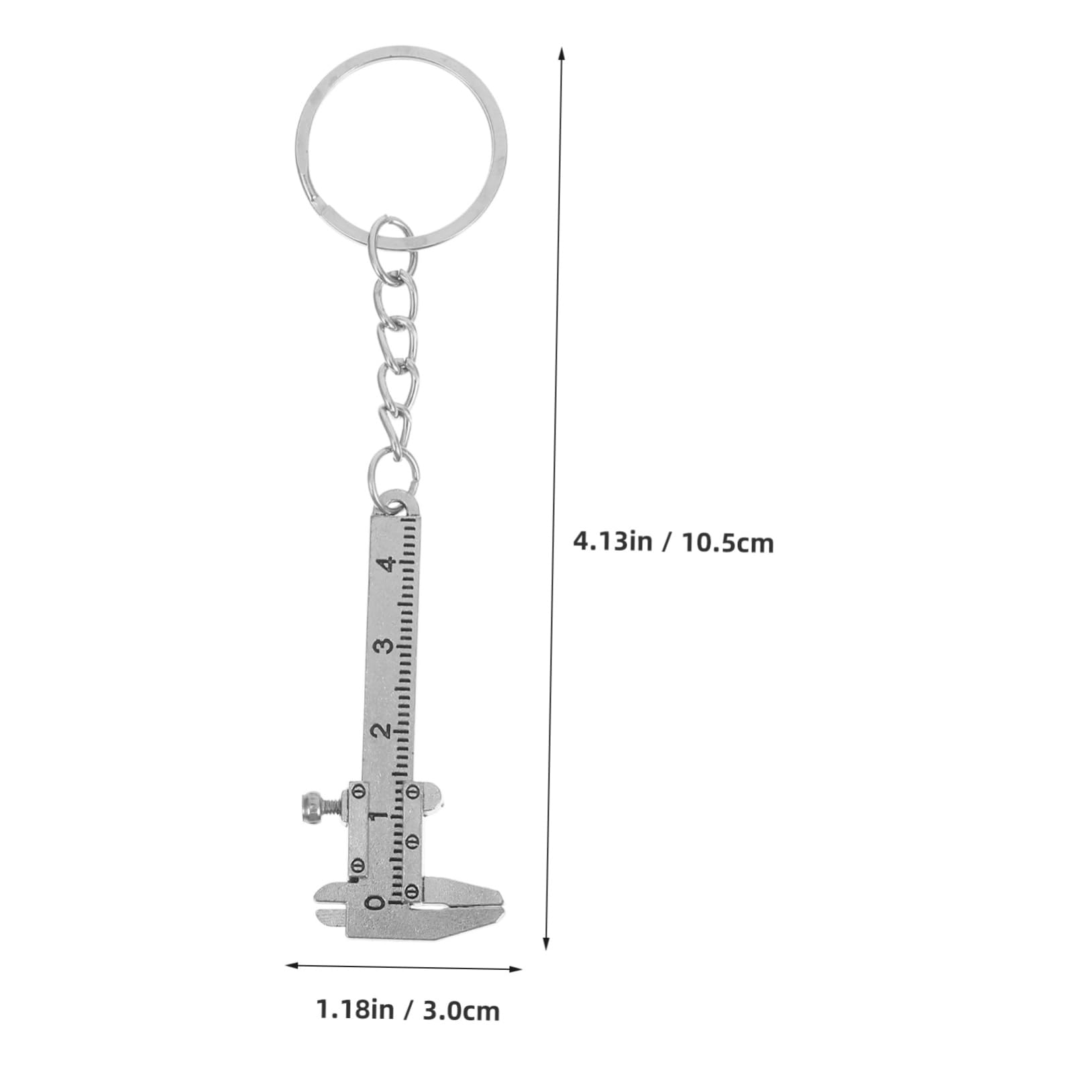 SOLUSTRE Portable Keychain Measuring Tool Miniature Precision Caliper for On-The-go Measurement