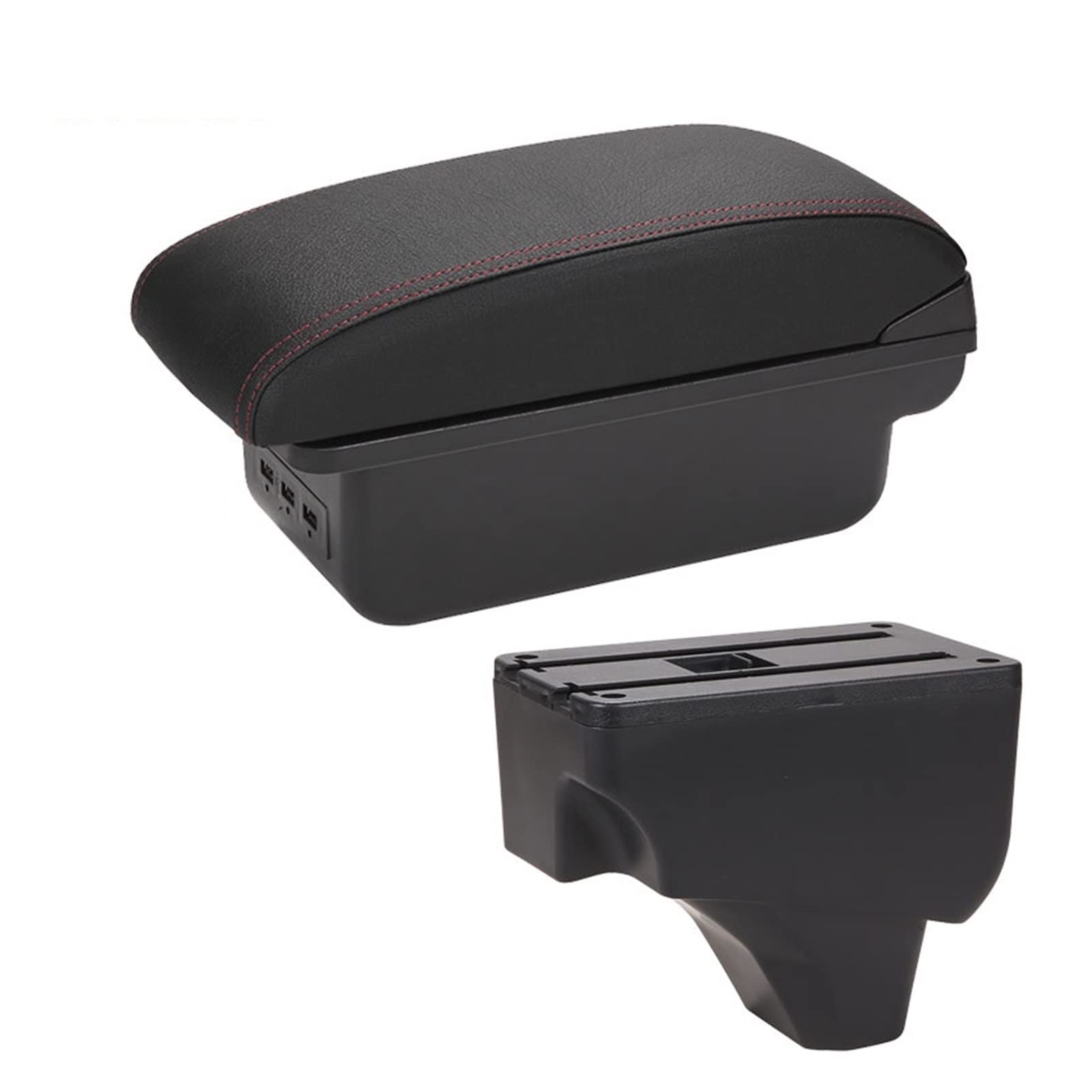 Baiqimv For Peugeot 2008 2019 2020 2021 Car Armrest Box Armrest Retrofit Parts Interior Details Storage Box Accessories(B1 3USB)