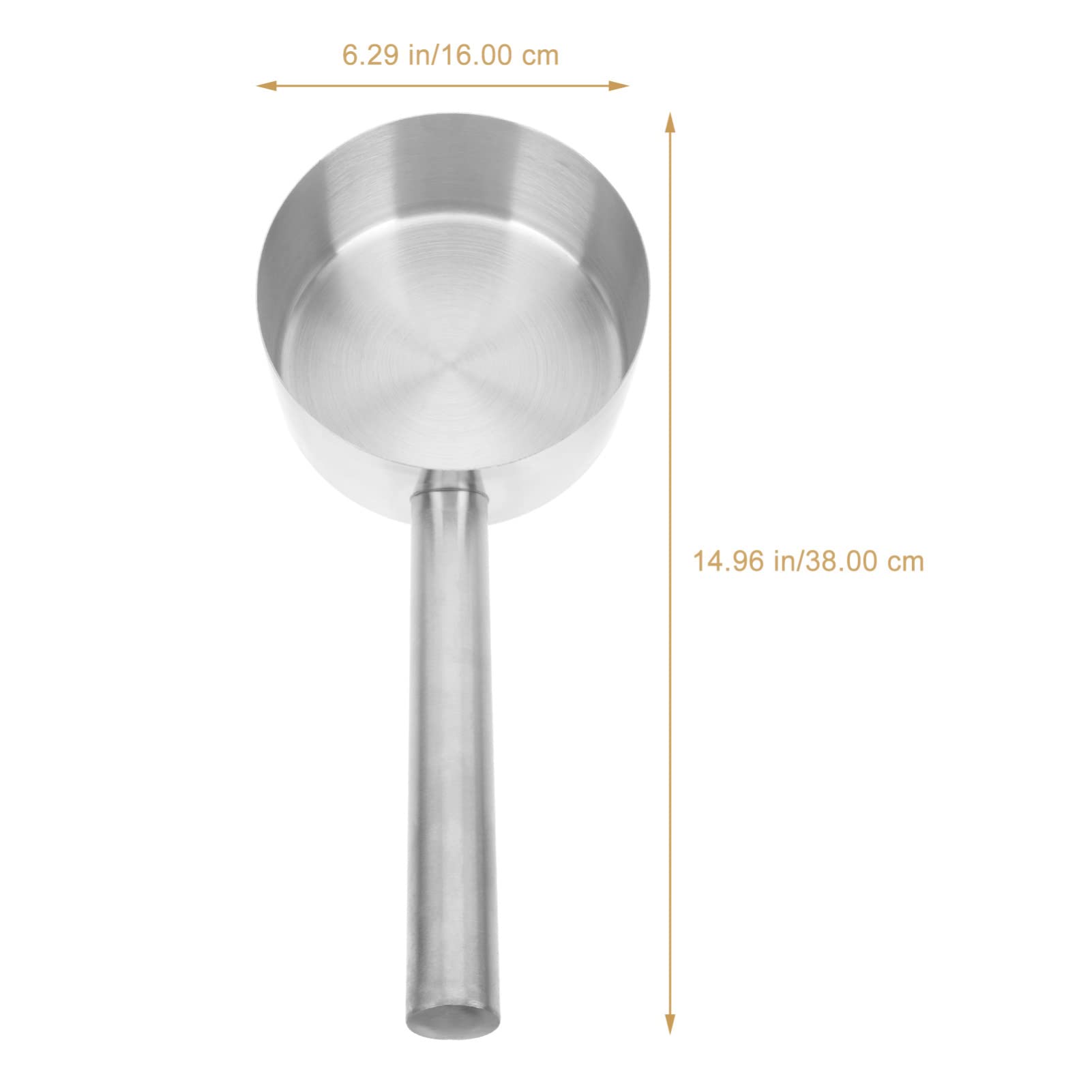 Alipis Cucharón de Agua Inoxidable 304 Mango Largo Multiusos para Cocina y Práctico y Resistente para Riego y Sopa