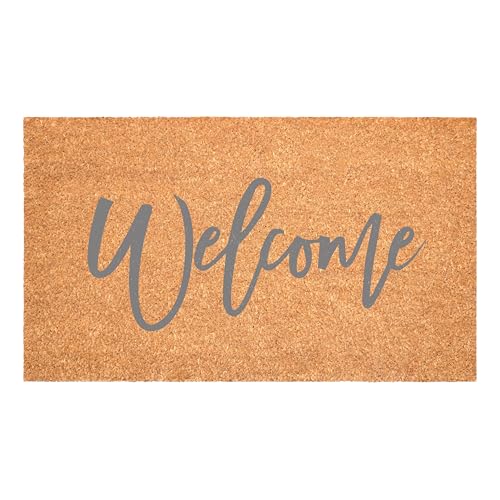 Calloway Mills Cursive Welcome Doormat, Grey (24" x 36")