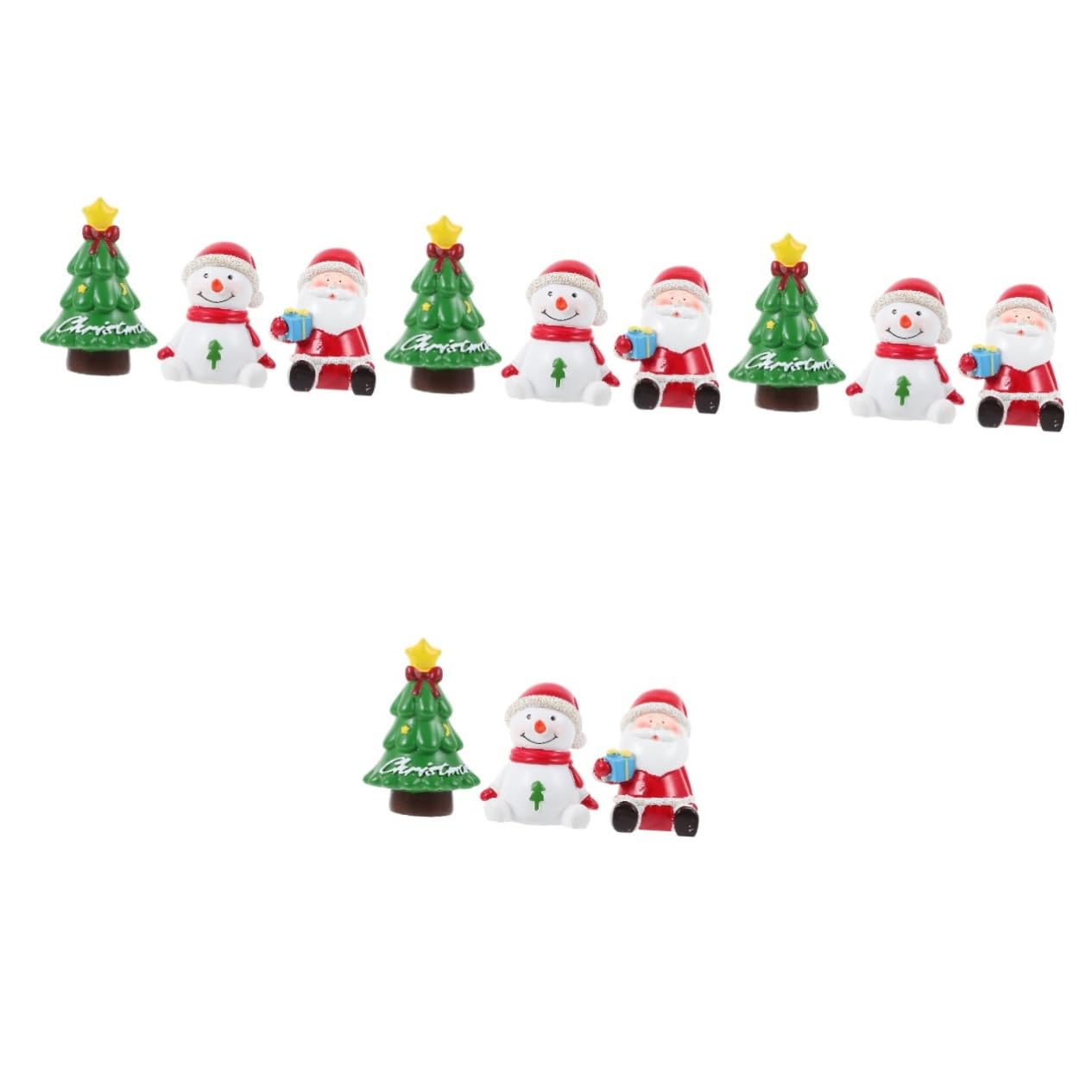 ULTECHNOVO 4 Ensembles Ornements du Père Noël Ornements De Navette Décorations D'aquarium De Noël Décoration D'aménagement Paysager D'aquarium Décoration en Résine pour Aquarium 3 Pièces * 4