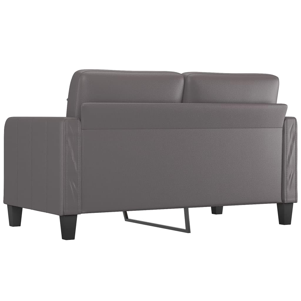 Canapé 2 Places Noir 140cm - Tissu Polyester - 158x77x80cm - Confortable Et Moderne