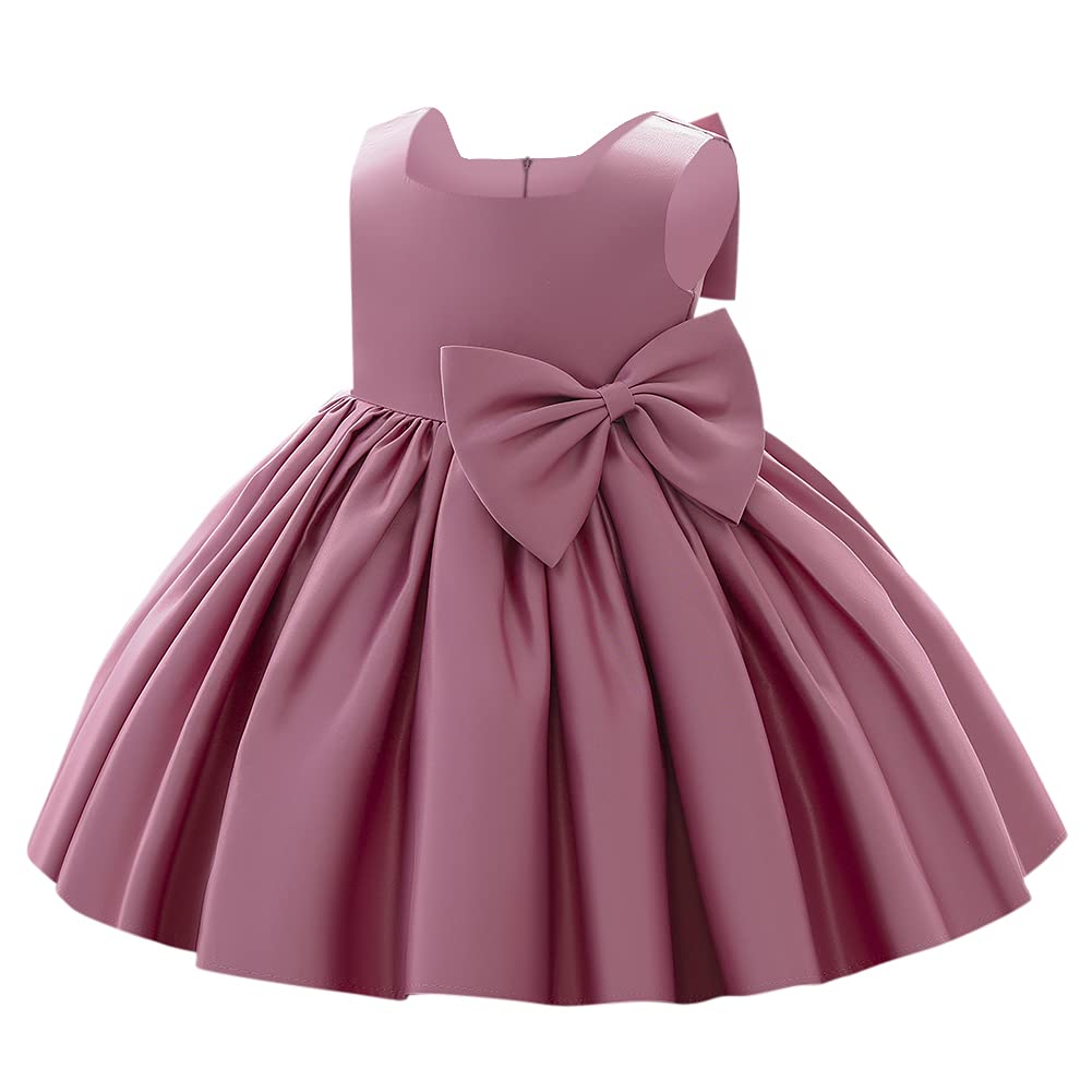 IBAKOM - Vestido de fiesta de cumpleaños, formal, boda, bautizo, dama de honor, comunión, vestido de comunión
