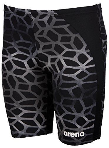 Bermuda Jammer Masc Arena Infantil Polycarbonite Ii Panel Jr Preto/Cinza Tam 6-7