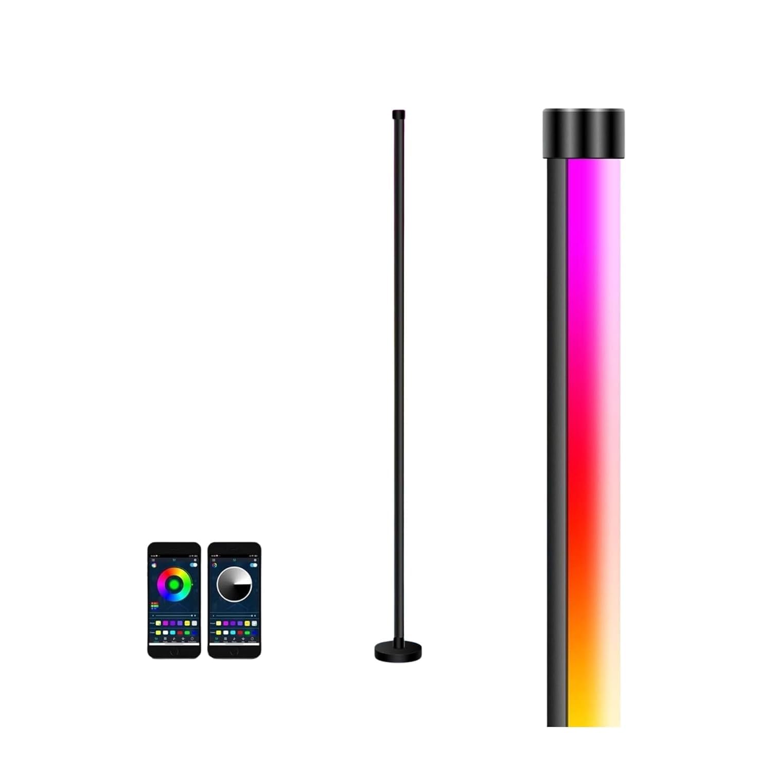 MSSTORE RGB Lamp Corner Floor Lamp Mood Lighting 56 Inch Remote Control Standing LED Corner Lamp Dimmable LED Light for Game Room Living Room Bedroom Party-image-21