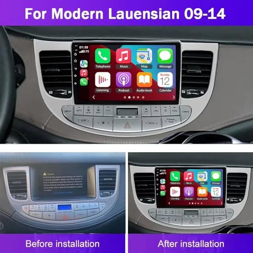 Radio coche Bluetooth portátil para Genesis Sedan: viaja conectado con Carplay 2