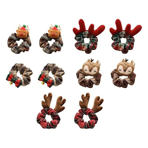 Hair Accessories Hair Scrunchy Christmas Christmas Check Elastic Hair Bands Lovely And Versatile Hair Ties Ropes Scrunchie Bobbles For Women Girls Adult Kids #TOP2