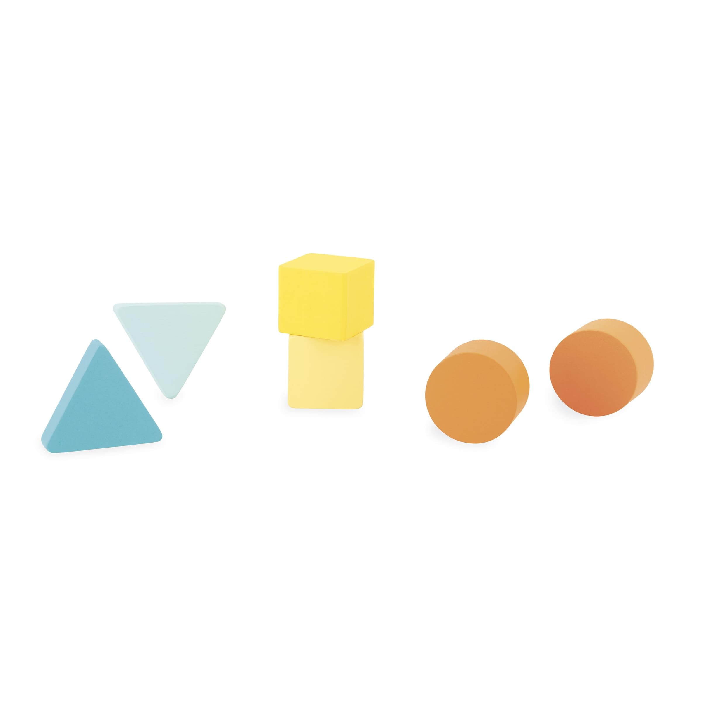 Janod - Geometric Shape Box (Wood) - Wooden Early-Learning Toy - Educational Game - Fine Motor Skills - 12 Months - J05330