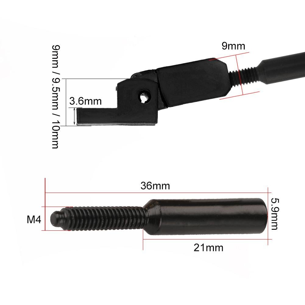 Floyd-rose siodło, części tremolo, 6 szt. siodełek tremolo mostek rolkowy, siodełka tremolo mostek gitarowy z zamiennikiem klucza do gitary elektrycznej Floyd Rose (czarny)