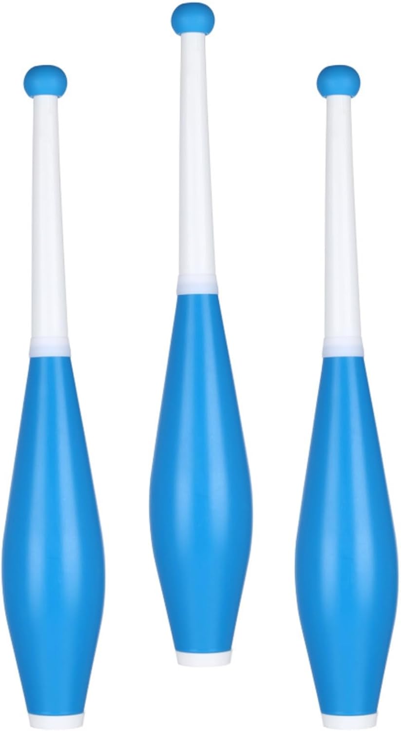 Juggling Performance Prop Stick Ball with Sturdy Construction Smooth Catching Predictable Trajectory Suitable for Practice Skill Development, Blue