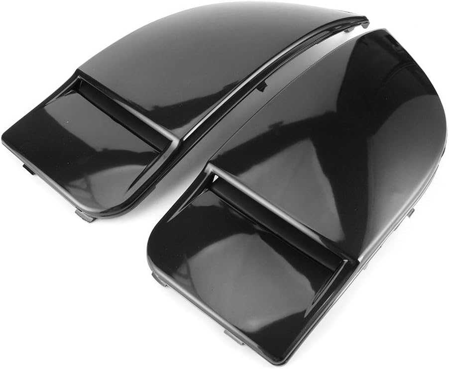 Acouto Fog Light Cover, Pair Front Fog Light Bezel Car Fog Light Assemblies Fit for Impreza STI 04-05(bright black)