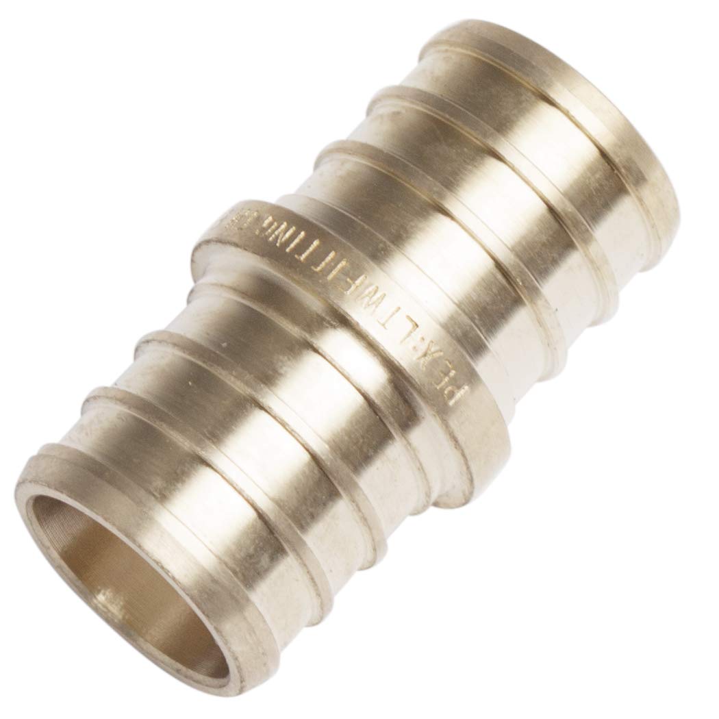 Acoplamiento PEX 3/4 latón para reparar fugas de agua y unir tuberías sin soldadura