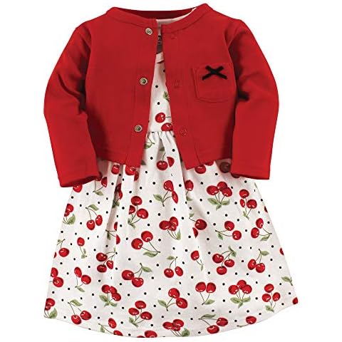Hudson Baby Girls' Dress and Cardigan Set Cover