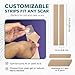 EpiDerm Long Strips Natural Silicone Scar Sheets – Soft, Flexible & Reusable Scar Sheets - Scar Treatment for Tummy Tuck, C-Section & Surgery Scars - Conforms to Body Contours - 1.4