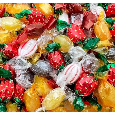 Old Fashioned Hard Candy Assortment - 2 Pound Bag - Hard Candy Individually Wrapped - Peppermint, Strawberry, Cinnamon, Butterscotch, and Fruit Flavors Cover