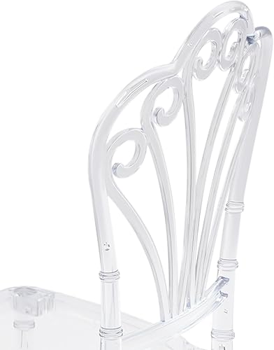 Miniatura 5 de 4PCS Clear Dining Chairs, Modern Clear Acrylic-Style Pc Material Chairs, Space-Saving Stackable (8 Units High) Dining Chair for Wedding Party Event