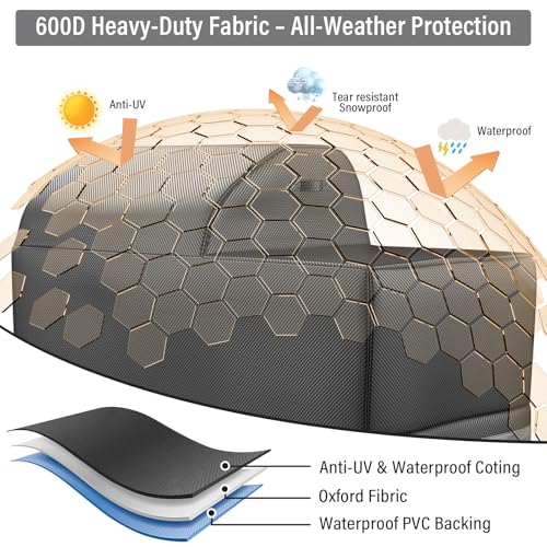 Image of Utheer Grill Cover for Traeger Woodridge BAC761 TFB86MLH, 600D Waterproof