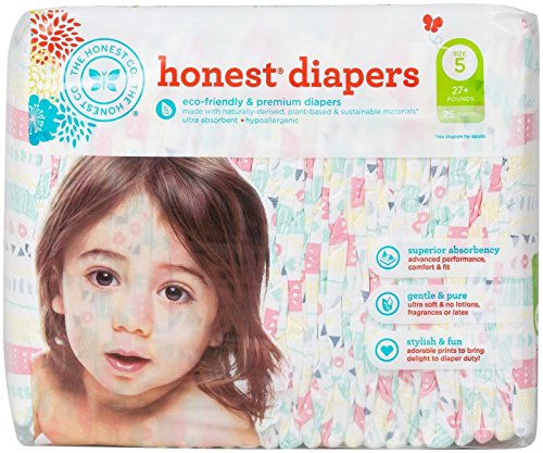 Honest Baby Diapers - Tribal - Size 5 - 25 count