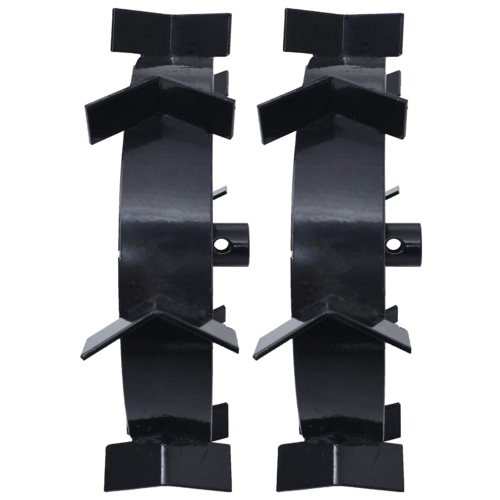 Ruote in metallo per decespugliatore a benzina da 6,5 CV, diametro 34 cm, 2 pezzi, in metallo nero, per decespugliatore, coltivatore, decespugliatore, ideale per scavare, allentare e diserbare
