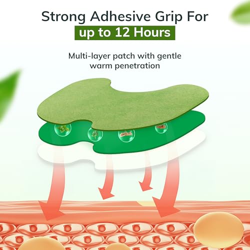 Image of FLexiknee Warming Herbal Pain Patches for Knees w / 12-Hour Extra Strength & Adhesion - Bone-on-Bone, Joint Ache, Muscle Soreness Support - 12 Heat Patches for Pain Relief for Knees, Back & Neck