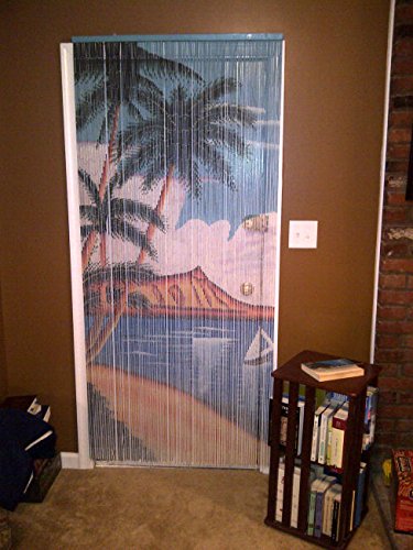 Abeadedcurtain 125 String Waikiki Beaded Curtain Handmade With 4000 Beads (+Hanging Hardware) 38% More Strands And Beads #TOP6