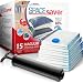 Spacesaver Premium Vacuum Storage Bags (3 x Small, 4 x Medium, 4 x Large, 4 x Jumbo), 80% More Storage Than Leading Brands, Free Hand Pump for Travel! (Variety 15 Pack)