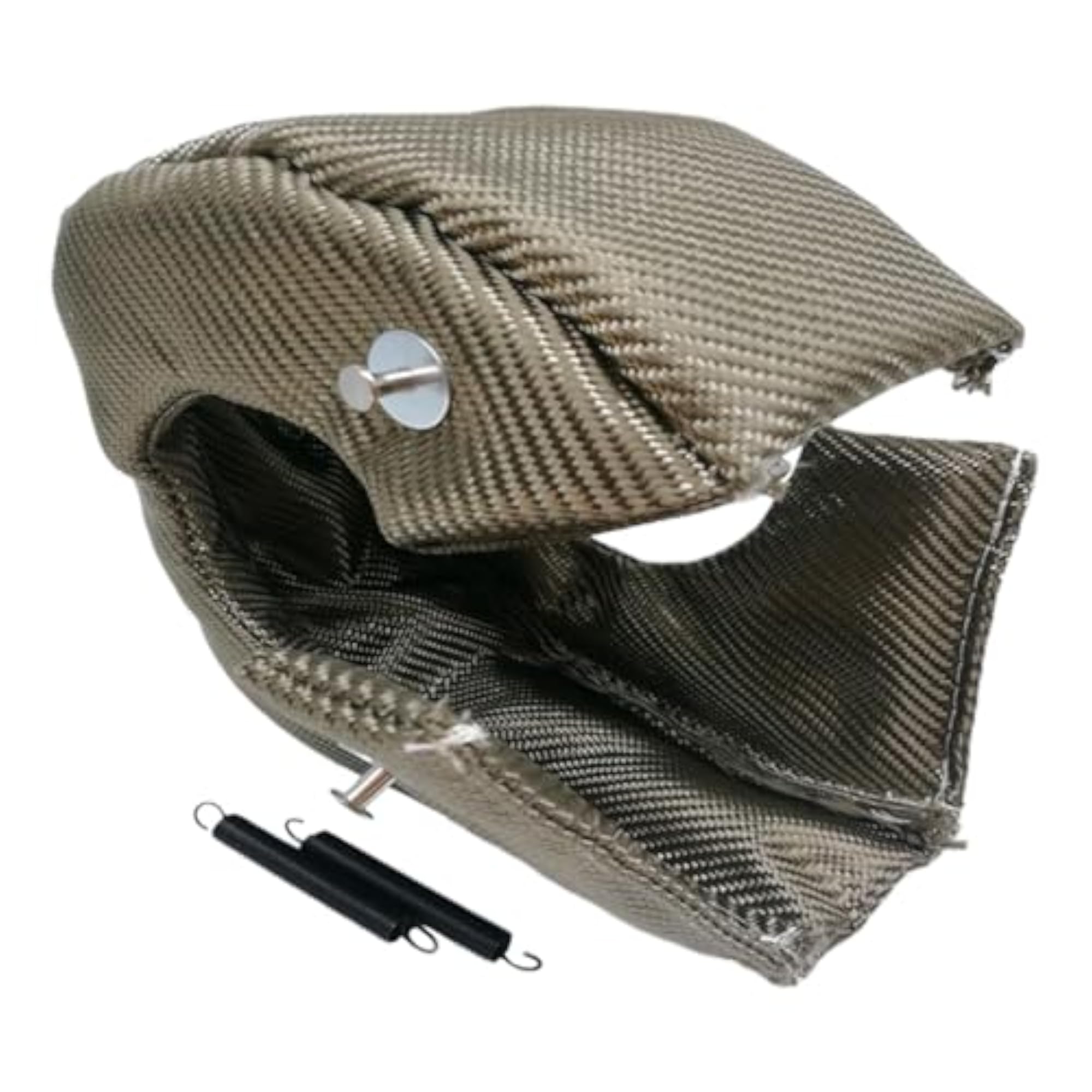 Turbocharger Cover Wrap with Locking Springs