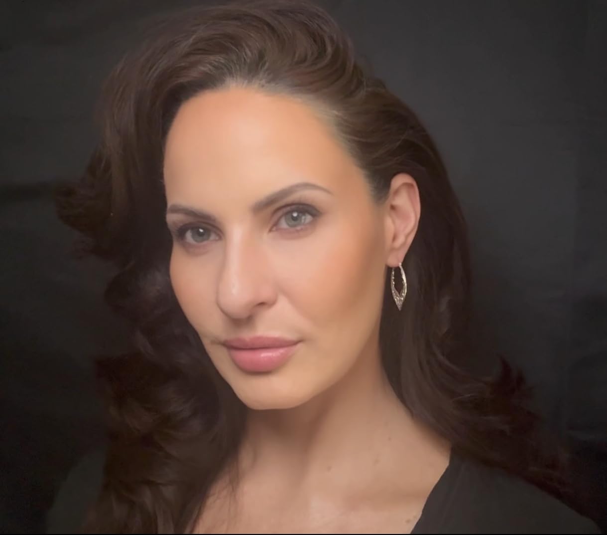 Gorgeous Oval Vintage Antique Filigree Lace Nouveau Art Deco Sterling Silver Statement Hoop Earrings, 34mm - Image 4