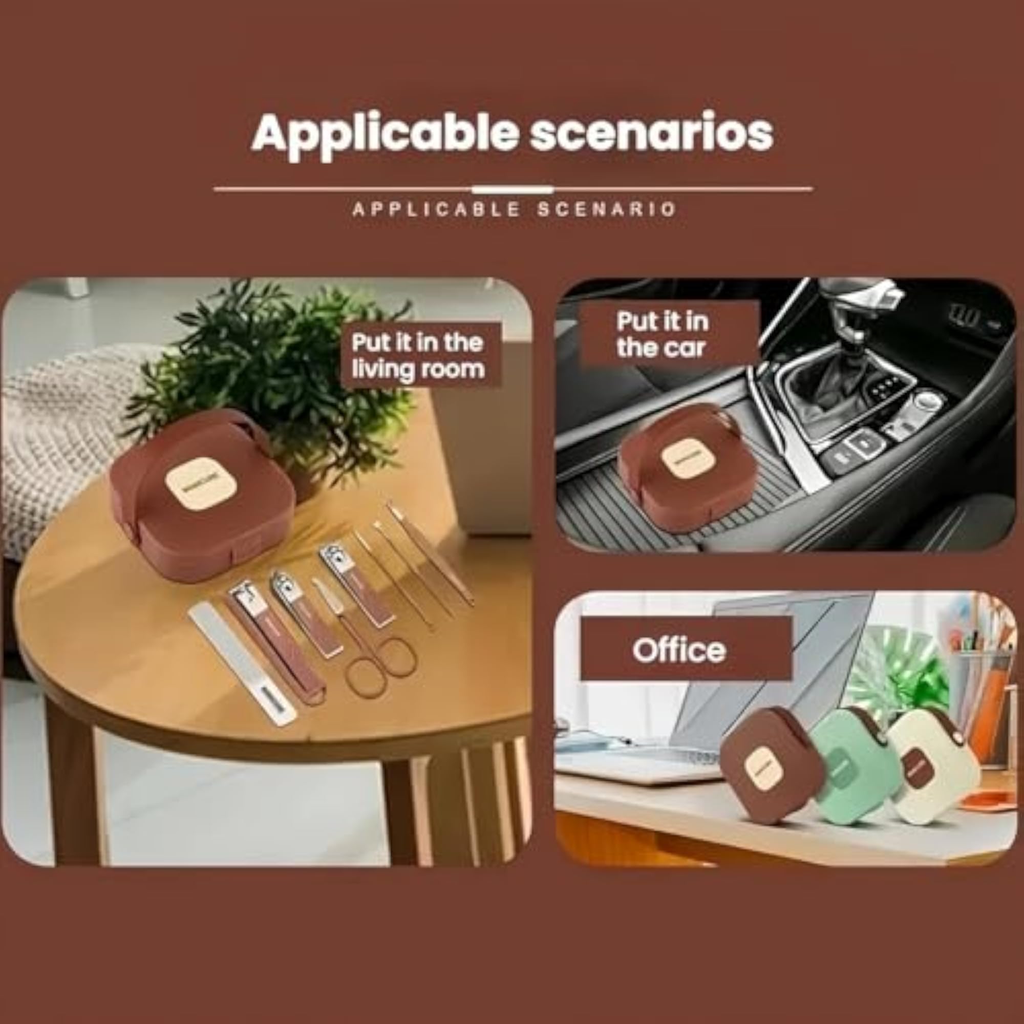 8-Piece Professional Manicure Pedicure Kit for Men & Women