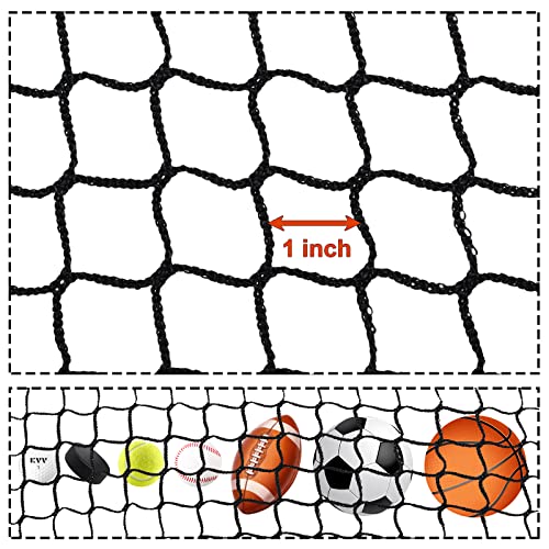 Kvv Golf Sports Practice Hitting Netting, Golf Ball Barrier Net, Golf High Impact Net, Heavey Duty Golf Containment Net, 10 X 10 Ft #TOP1