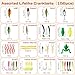 Soulchen 1000 Pcs Fishing Lures Baits Accessories Kit Including Crankbaits Spinnerbaits Plastic Worms Jigs Topwater Lures Tackle Box Economical Premium Starter Fishing Gear Set Available Men's Fishing