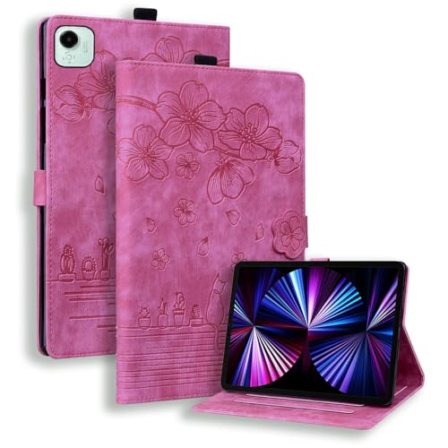 Housse tablette Honor Pad X9a 11.5 cuir gaufré finition luxe