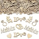【Bricolage créatif】 Ces confettis de mariage en bois sont parfaits pour les projets DIY. Peignez les petits morceaux de la couleur de votre choix et profitez pleinement du plaisir du bricolage.