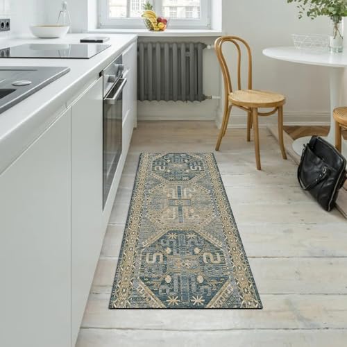 Alfombra para decoración del hogar verde oscuro para un pasillo acogedor 5