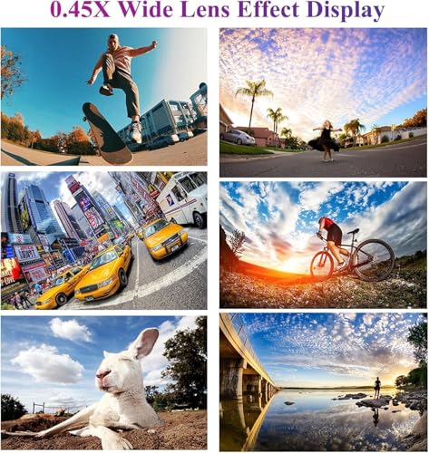 Textiluxe 2 int 1 Phone lens,mobile phone camera lenses, 0.45X Wide Angle Lens 140°+12.5X Macro Lens, Clip-on Phone Lens for iPhone, Samsung and Most Android Smartphones (black) - Image 4