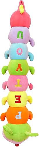 Miniatura 3 de Almohada de peluche multicolor de oruga grande para abrazar, bonita almohada suave de felpa, juguete de peluche gigante, regalos para cumpleaños de